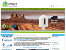 Tablet Screenshot of juniware.com